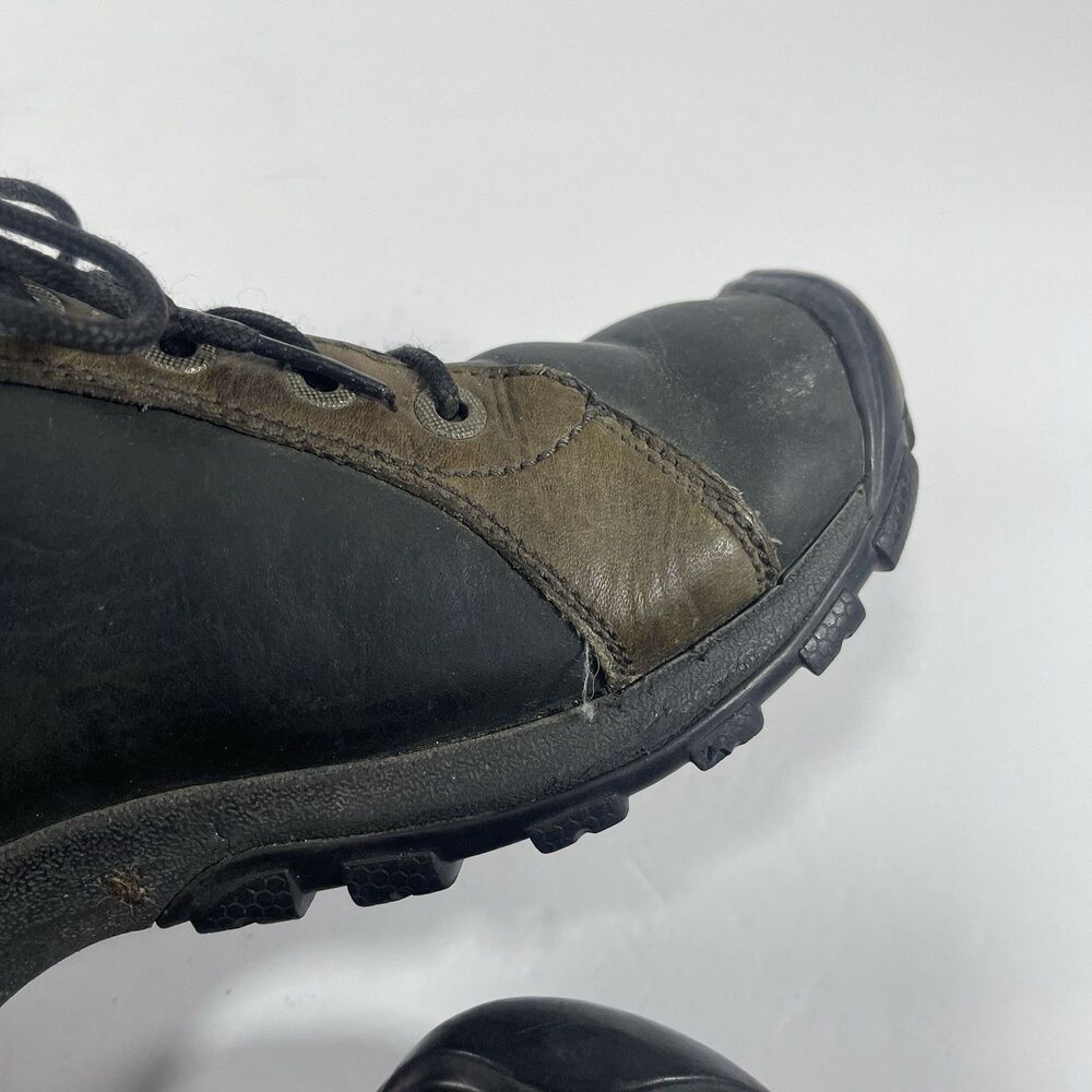 Keen Men's Low Hiking Walking Shoes - Black/Olive Leather - Size 9.5 - Picture 15 of 15